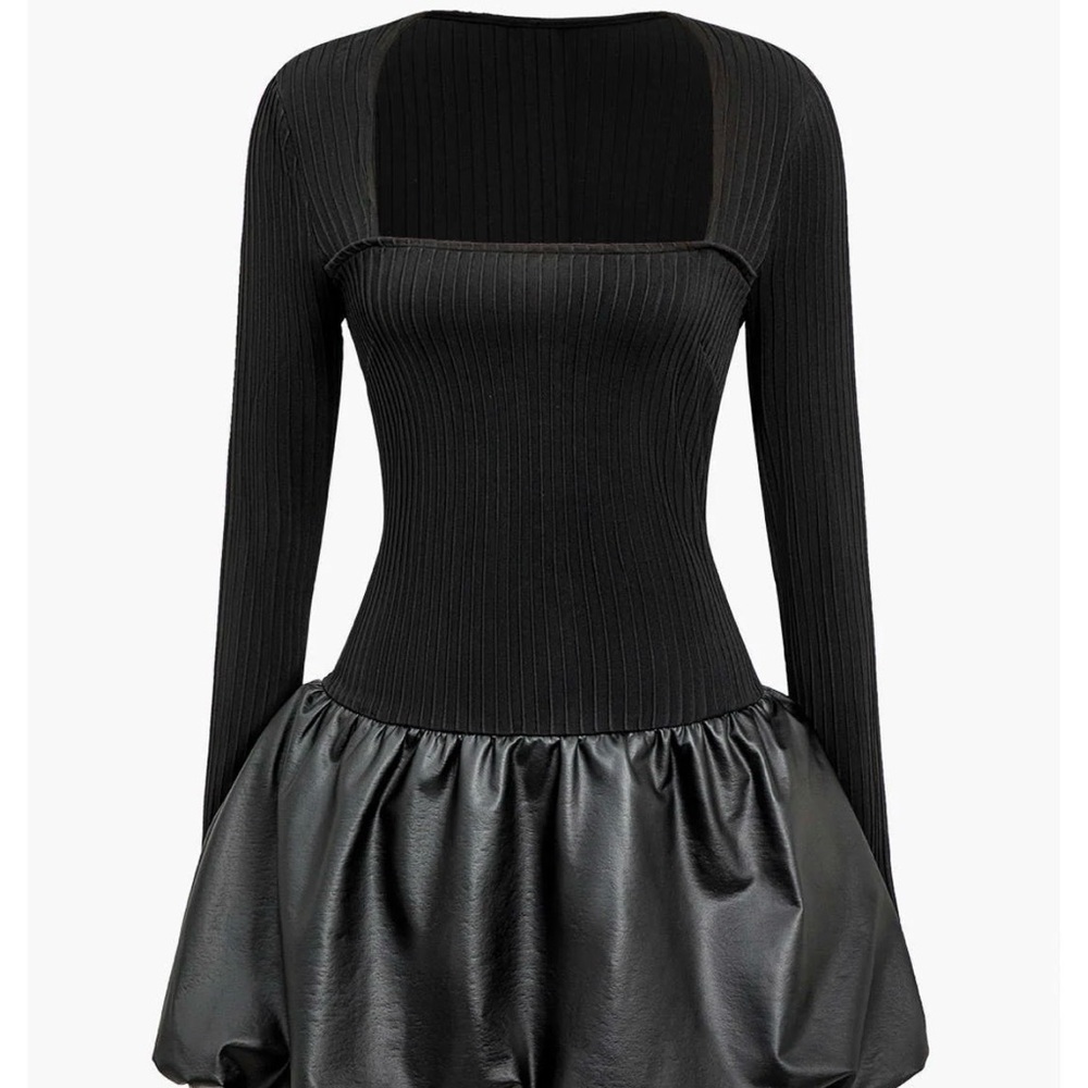 Chic Black Long Sleeve Dress